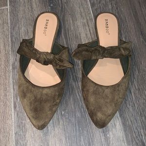 Bamboo Flat Bow Slip ons